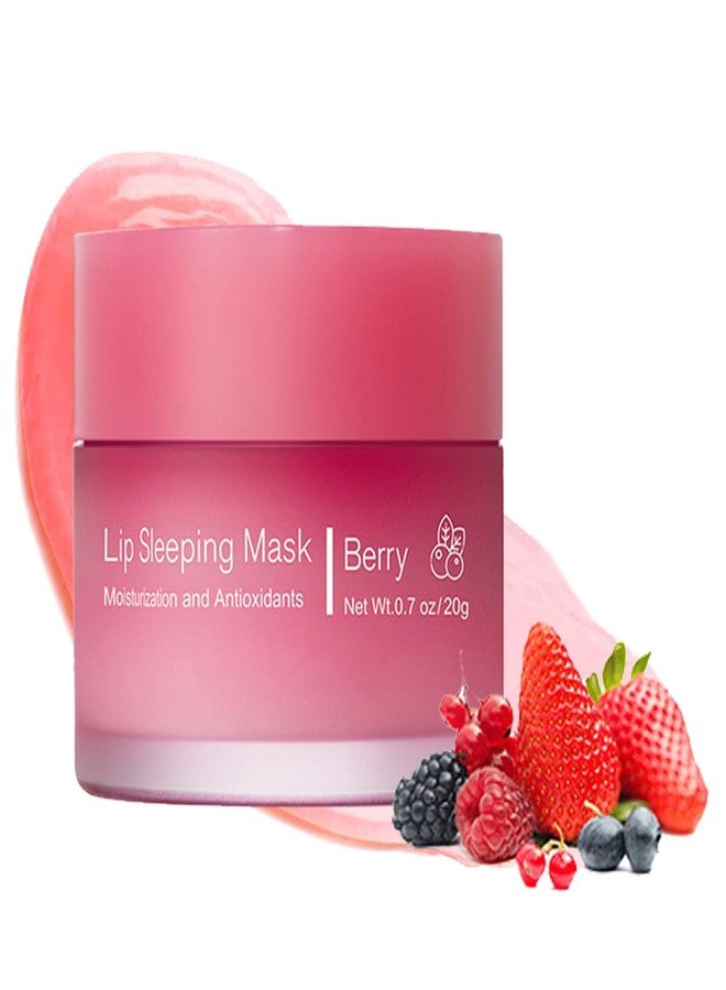 XTJXTJ Lip Sleeping Mask, Long-Lasting Moisturizing Lip Mask, Night Care Lip Product, Moisturizing And Nourishing Chapped Lips, Repairing Lip Balm, Lip Skin Care, Enhanced Hydration (#2 Berry) - Image 1